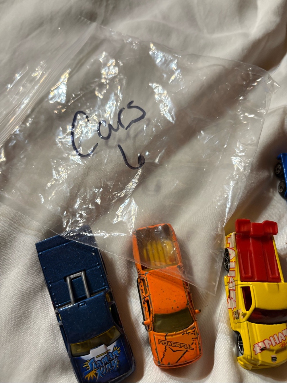 Kids Toy Car Set - Orange, Blue, Yellow Die-Cast Racing Cars